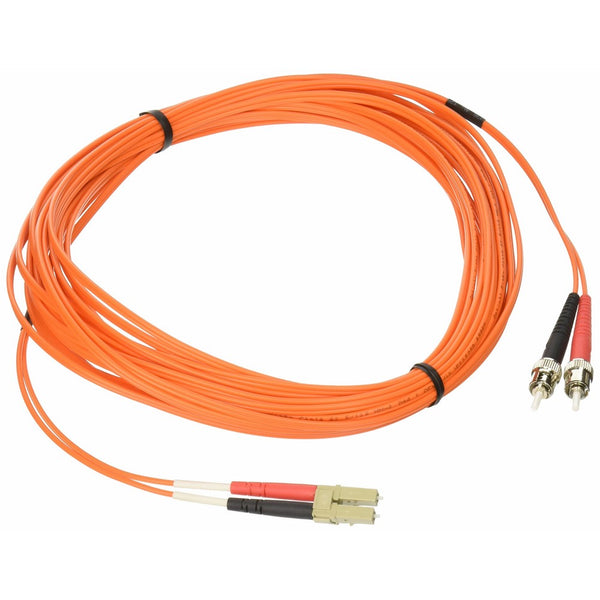 C2G/Cables to Go 33168 LC-ST 62.5/125 OM1 Duplex Multimode PVC Fiber Optic Cable (10 Meters, Orange)