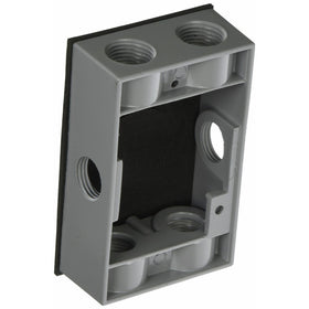 Hubbell-Bell 5400-5 Weatherproof Box Extension Adapter, 5-1/4-Inch X 3-1/2-Inch