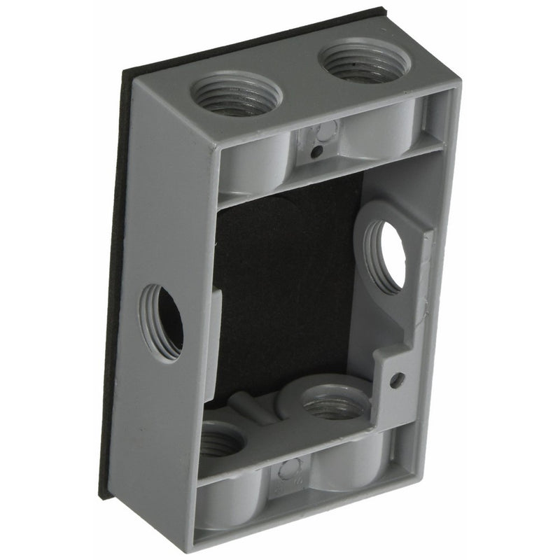 Hubbell-Bell 5400-5 Weatherproof Box Extension Adapter, 5-1/4-Inch X 3-1/2-Inch