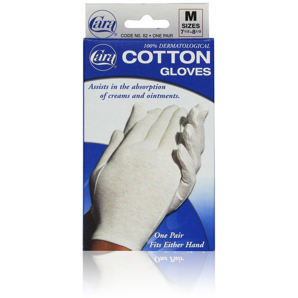 CARA Moisturizing Eczema Cotton Gloves, Medium, 1 Pair