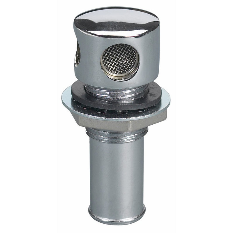 Chrome Plate Brass 5/8" Vent Hose Accommodate Hulls Upto 1/2" Thick