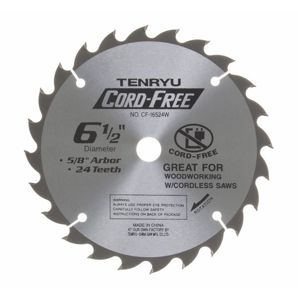 Cf-16524w 6-1/2" X 24t Carbide - Wood (For Cordless Saw)