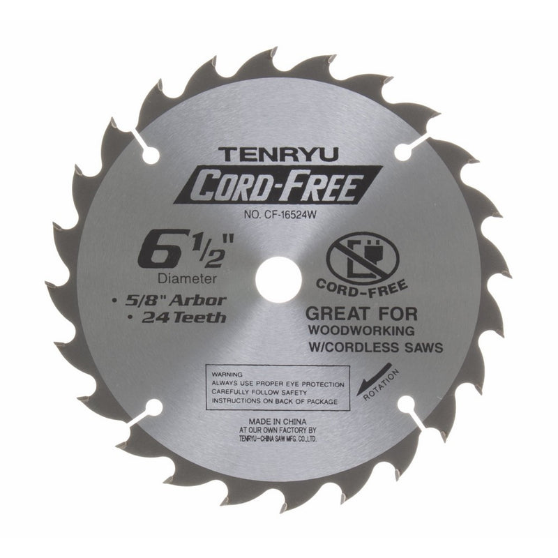 Cf-16524w 6-1/2" X 24t Carbide - Wood (For Cordless Saw)