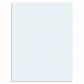 TOPS Quadrille Pad, Gum-Top, 8-1/2 x 11 Inches, Quad Rule, White Paper, 50 Sheets per Pad (33051)