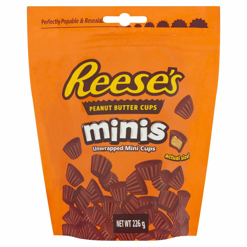 Reese's Chocolate Peanut Butter Candy, Minis, 8 Ounce (Pack of 4)
