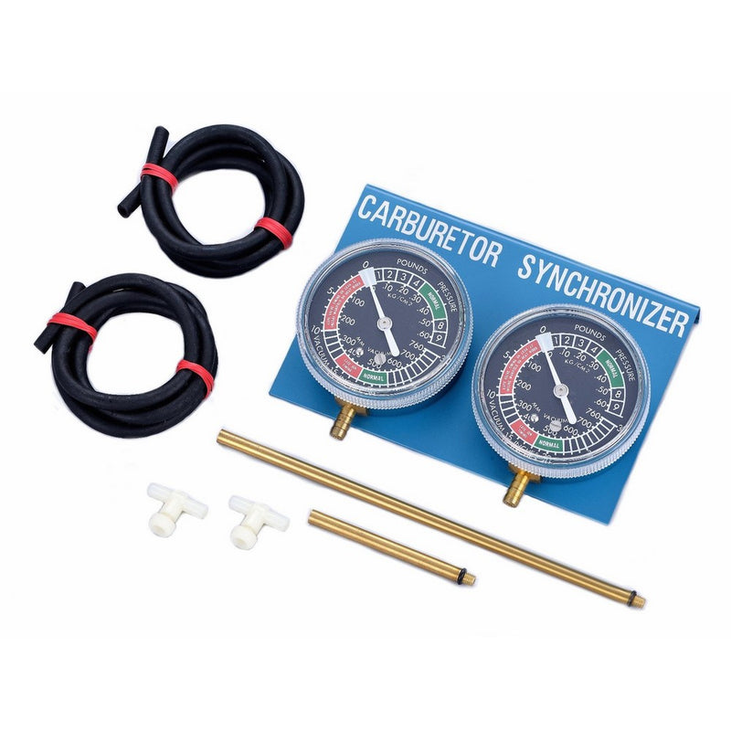 AlphaMoto Vacuum Carburetor Synchronizer Carb Sync Gauge 2 Cylinder Bike Cb Cl 350