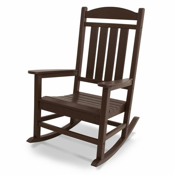 POLYWOOD R100MA Presidential Outdoor Rocking Chair, Mahogany