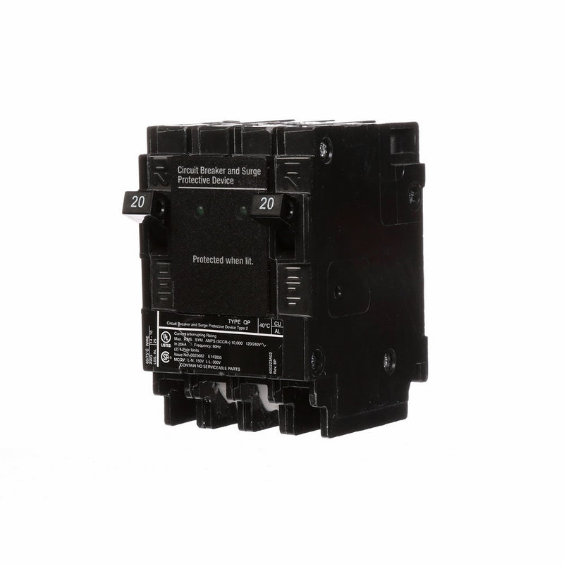 Siemens QSA2020SPD Whole House Surge Protection with Two 20-Amp Circuit Breakers for Use Only on Siemens Panels