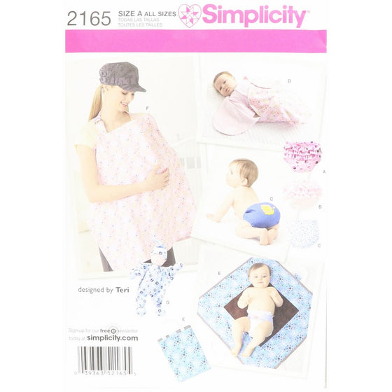 Simplicity Sewing Pattern 2165: Baby Accessories, Size A (All Sizes)