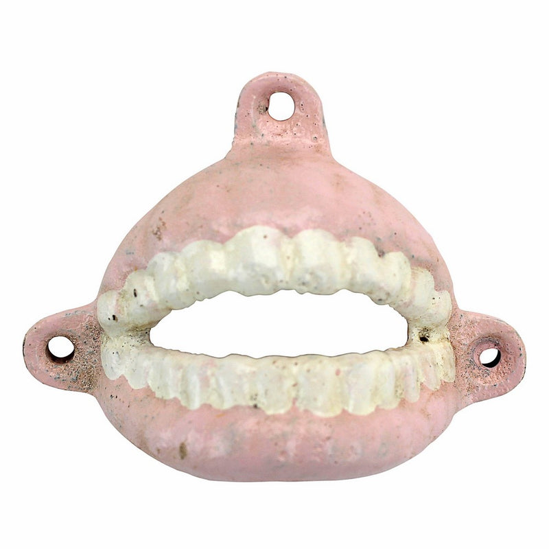 Design Toscano False Teeth Cast Iron Bottle Opener