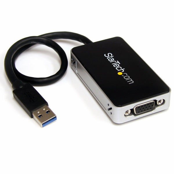 StarTech.com USB 3.0 to VGA External Video Card Multi Monitor Adapter – 2048x1152 Graphics Cards USB32VGAE Black