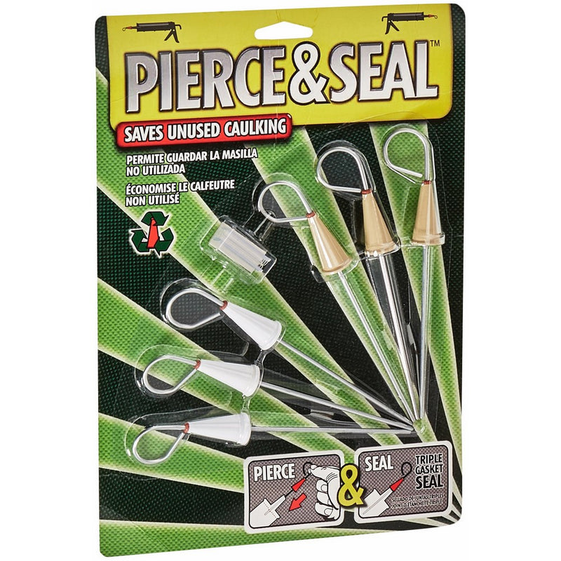 BPMI PS006 Pierce&Seal Caulk Saver Tool with Mounting Clip, 6-Pack