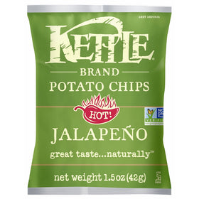 Kettle Brand Potato Chips, Jalapeño, 1.5 Ounce (Pack of 24)