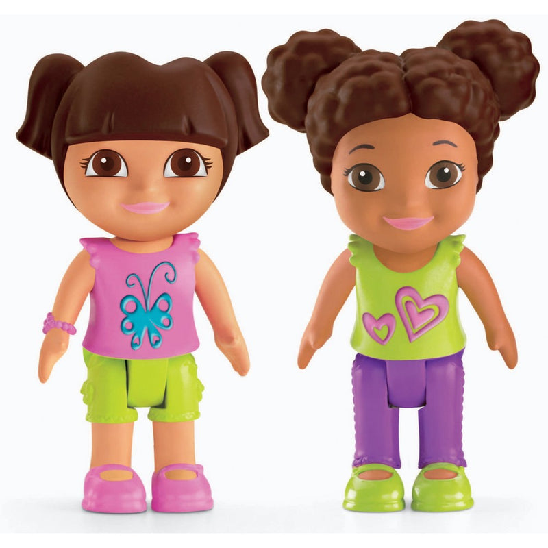 Nickelodeon Fisher-Price Dora the Explorer, Playtime Together Dora and Me Play Dates : Dora and Brown Hair Friend