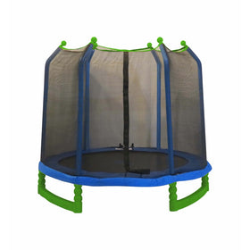 Upper Bounce Indoor/Outdoor Classic Trampoline and Enclosure Set (7-Feet)