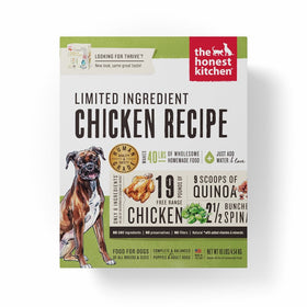 Honest Kitchen The Limited Ingredient Chicken Dog Food Recipe, 10 lb box - Thrive