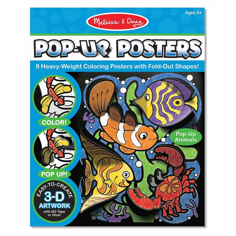 Melissa & Doug Pop-Up Posters-Animals