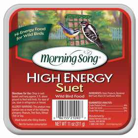 Morning Song 11433 High Energy Suet Wild Bird Food, 11-Ounce