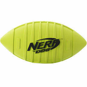 Nerf Dog Squeak Rubber Football Dog Toy, Medium/Large, Green