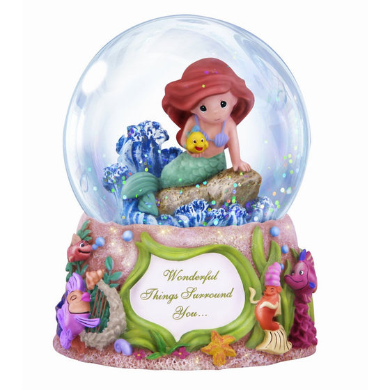 Precious Moments Disney Showcase Collection, Wonderful Things Surround You, Musical, Resin/Glass Snow Globe, 132108