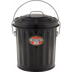 Behrens B907P Steel Black Ash Pail