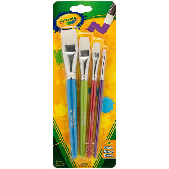 Crayola Big Paint Brushes (4 Count Flat)