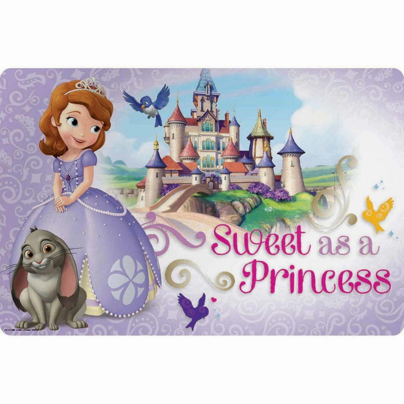 Zak Designs Placemat with Sofia the First Graphics, BPA-free Plastic