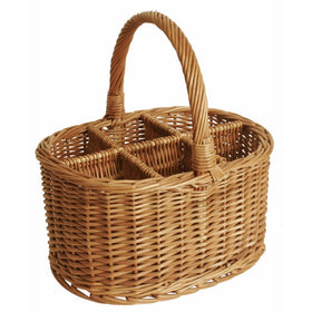 Wald Imports Brown WillowWine/Beverage Storage Basket