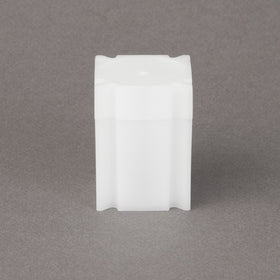 (20) Coinsafe Brand Square White Plastic (Half Dollar) Size Coin Storage Tube Holders