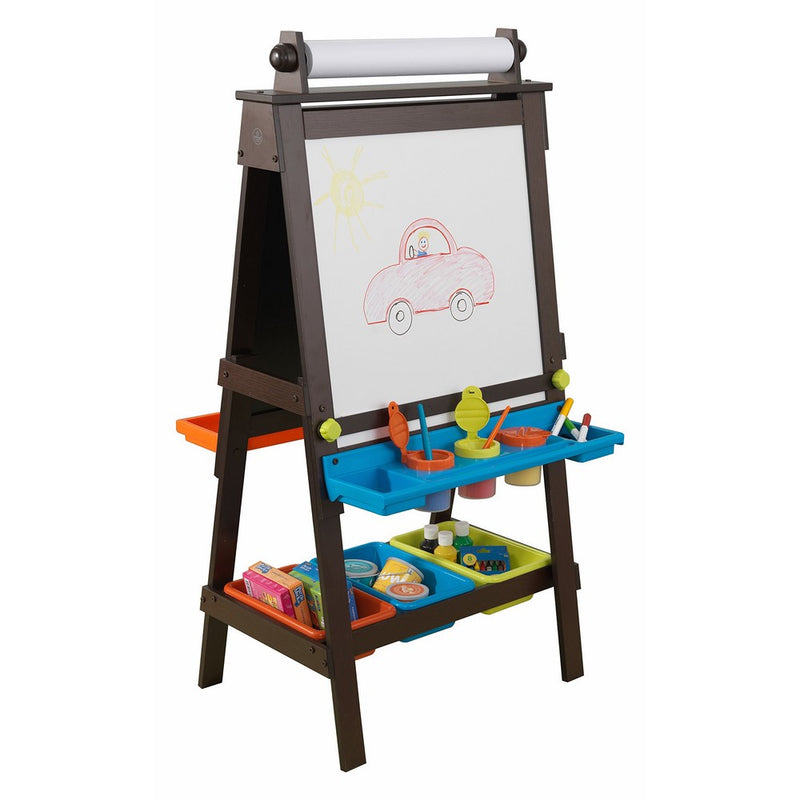 KidKraft 62043.0 Storage Easel - Espresso Novelty