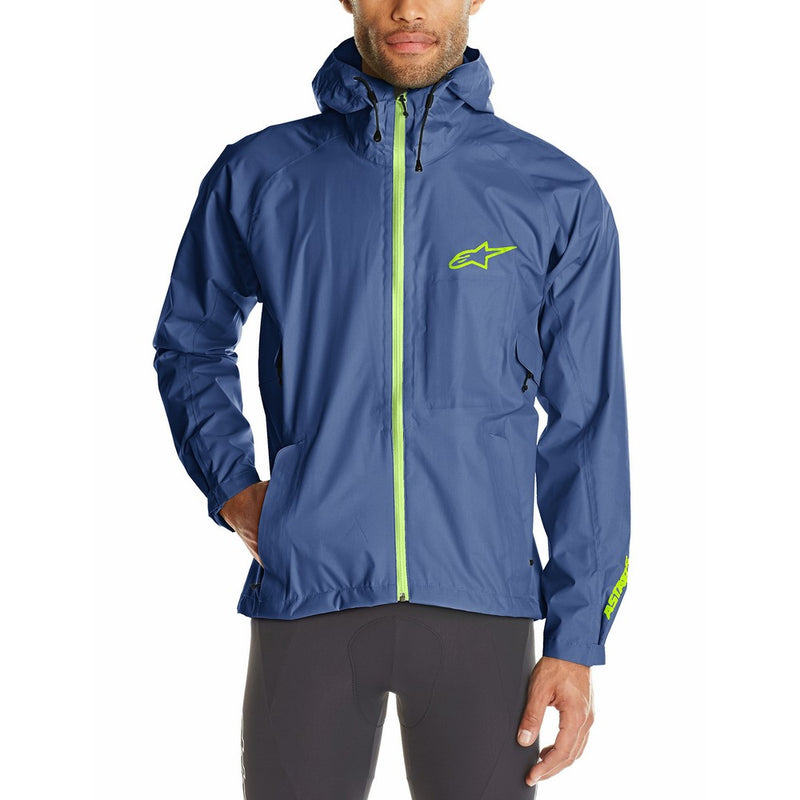 Alpinestars Men's All Mountain Jacket, X-Large, Abyss Blue Bright Green