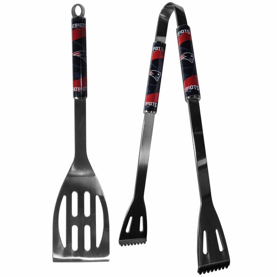 NFL New England Patriots Steel BBQ Tool Set (2 Piece)