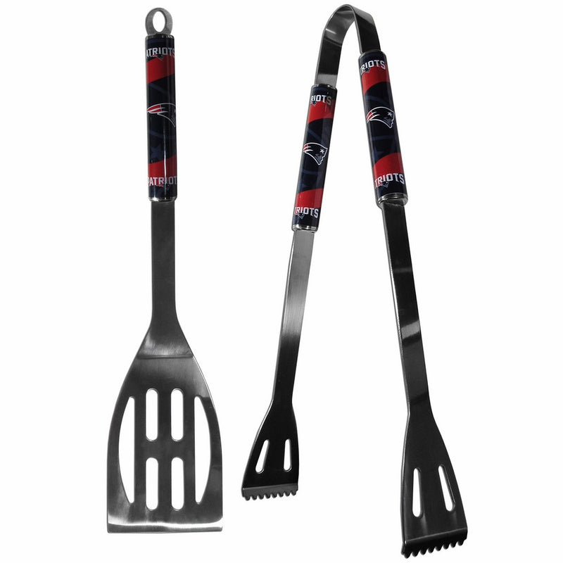 NFL New England Patriots Steel BBQ Tool Set (2 Piece)