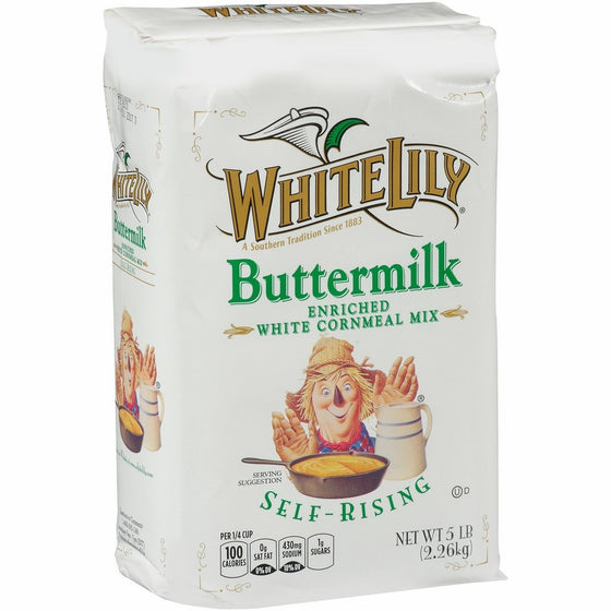 White Lily Buttermilk Self-Rising Cornmeal - 5 lbs. - 2Pack