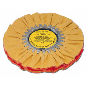 Zephyr AWY 58-8 FC4 Yellow 1 on 1 4 Fast Cut Airway Buffing wheel