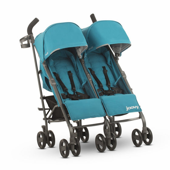 JOOVY Twin Groove Ultralight Umbrella Stroller, Turquoise