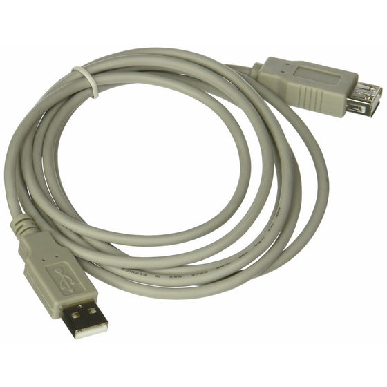 Micro Connectors, Inc. 6 feet USB 2.0 Extension Cable Type A Male to Type A Female - Beige (E07-129)