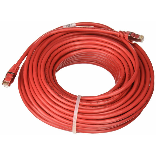 C2G/Cables to Go 28702 Cat5E Molded Shielded Patch Cable, Red (75 Feet/22.86 Meters)