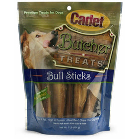 Cadet Natural Bull Sticks for Dogs, 1 lb