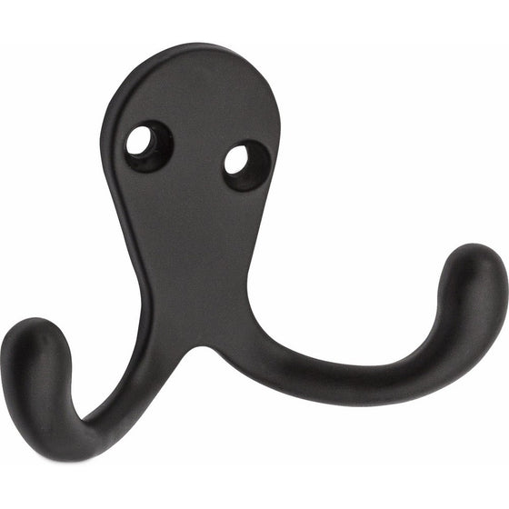 National Hardware N330-829 163 Double Clothes Hooks in Oil Rubbed Bronze, 2 piece