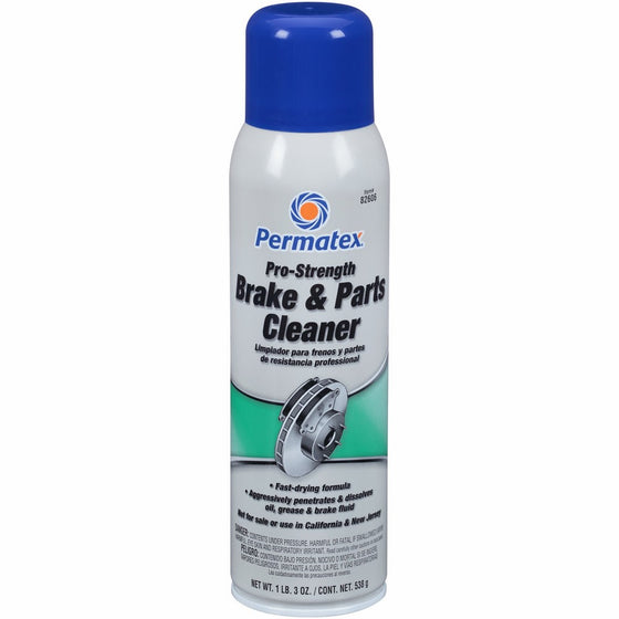 Permatex 82606 Pro Strength Brake and Parts Cleaner, 19 oz Aerosol Can