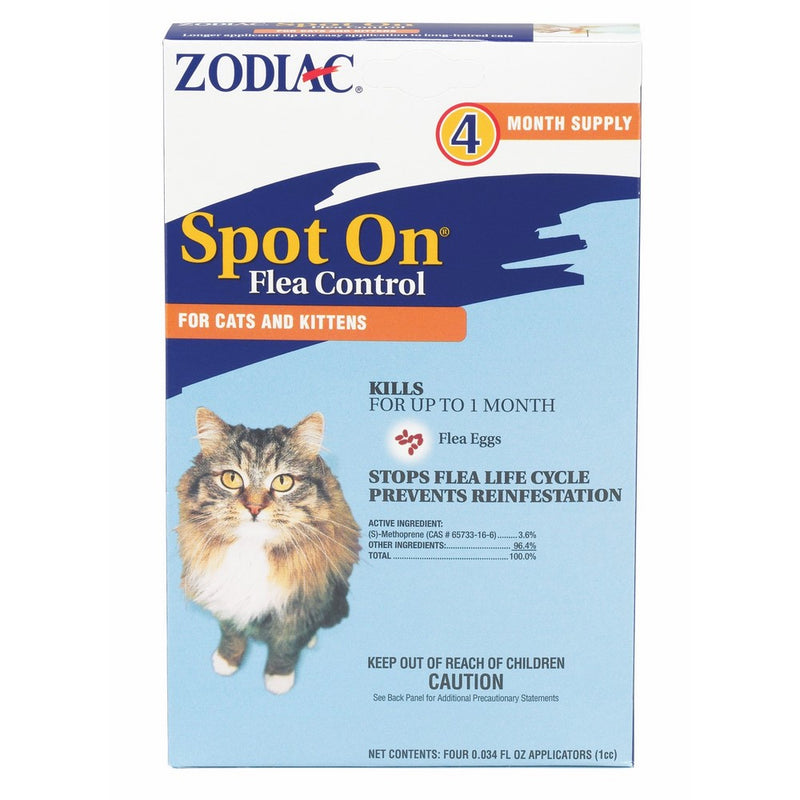 ZodiacFlea & Tick Spot On for Cats & Kittens 4-pack