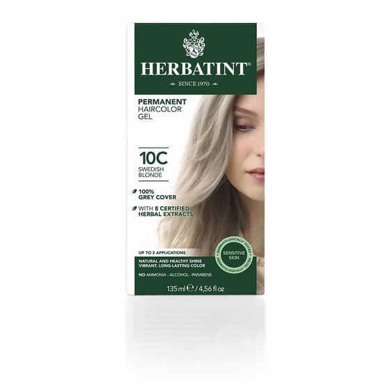 Herbatint Hair Color, 10C Swedish Blonde, 4 Fluid Ounce