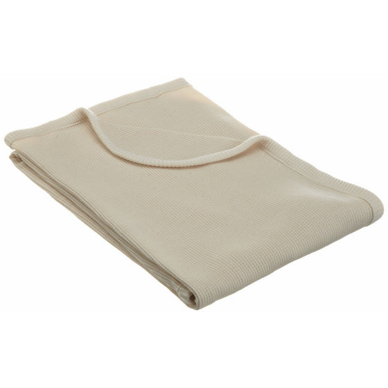 American Baby Company 30" X 40" Thermal/Waffle Swaddle Blanket made with Organic Cotton, Natural Color
