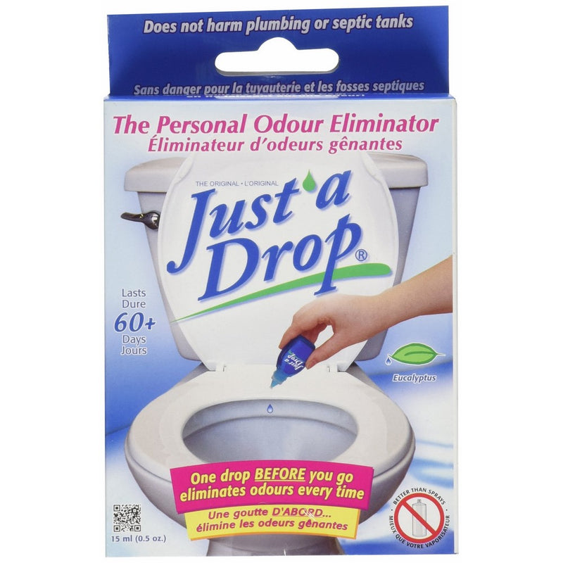 Just A Drop - Natural Toilet Odor Eliminator - Eucalyptus - 15 mL