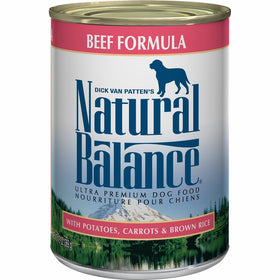 Natural Balance Ultra Premium Canned Dog Food, Beef Formula, 13-Ounce (Pack of 12)