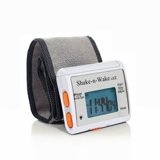 Silent Vibrating Personal Alarm Clock "Shake-N-Wake" (White)