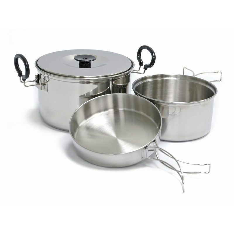 Chinook Plateau Expedition 4 Piece Stainless Steel Cookset