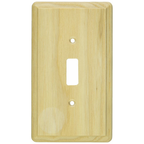 Jackson Deerfield 401U Ash Single Toggle Wall Plate