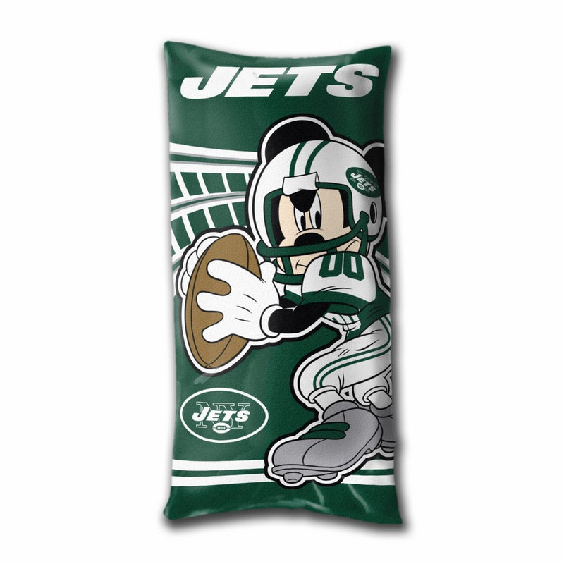 The Northwest Company NFL New York Jets Mickey Mouse Fold-Up Body Pillow